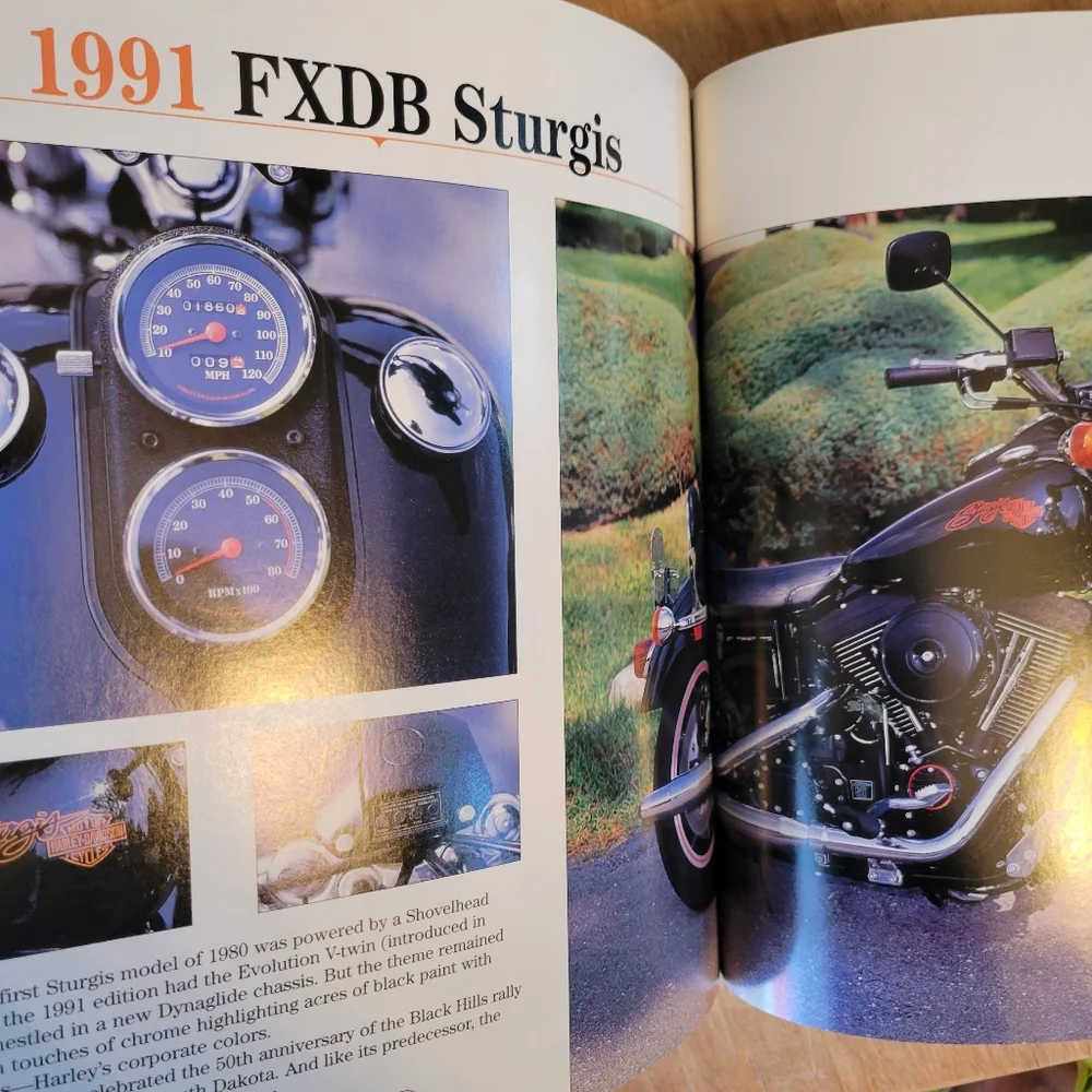 Harley-Davidson Rolling Sculpture Book ~ Pictorial Celebration of First 95 Years